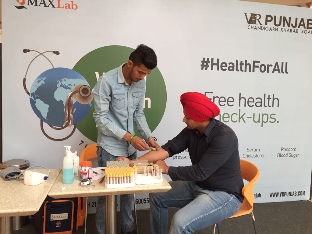 Celebrating World Health Day with free health checkups by MAX LABS